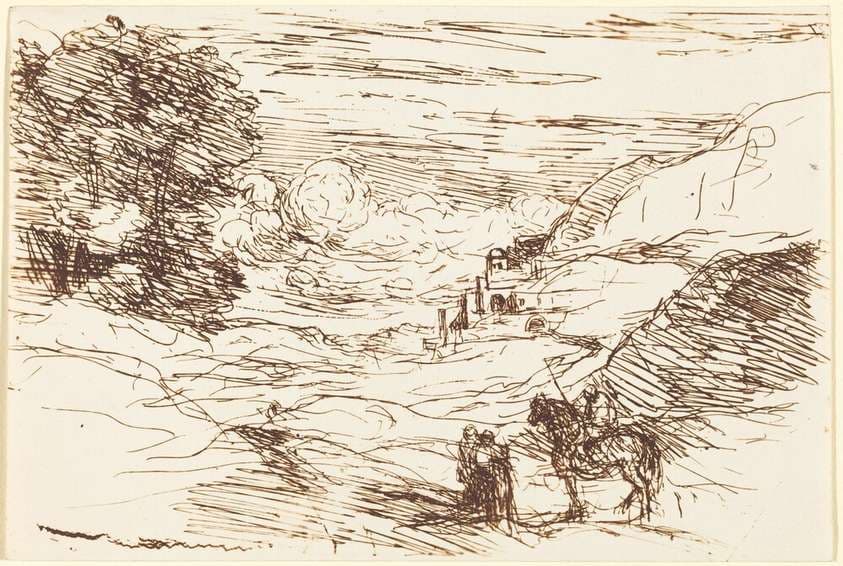 The Paladins (Les Paladins) — Jean-Baptiste-Camille Corot