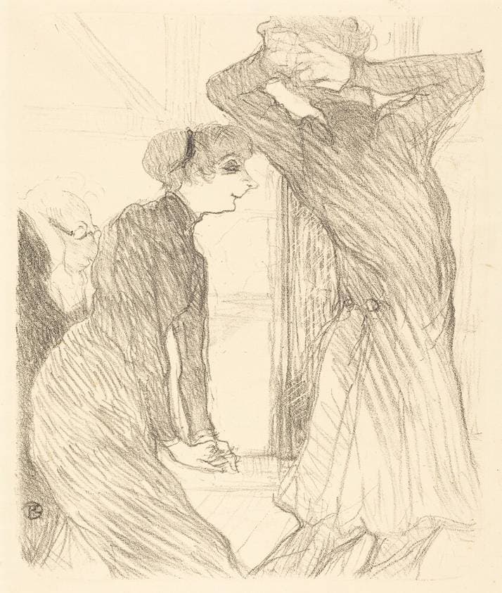 Lugne Poe and Baldy in "Au-dessus des forces humaines" (Lugne Poe et Baldy dans "Au-desses des forces humaines") — Henri de Toulouse-Lautrec
