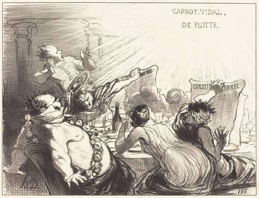 Le Festin de Baltazar-Véron — Honoré Daumier