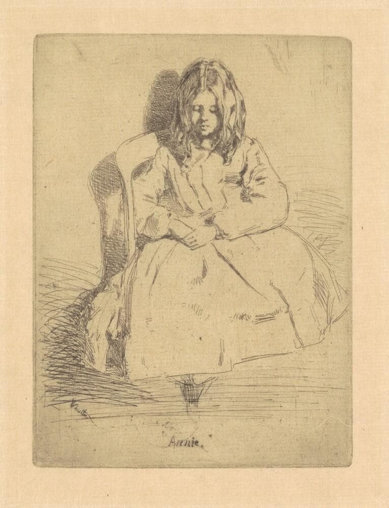 Annie, Seated — James Abbott McNeill Whistler