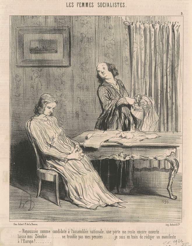 Repoussée ... une porte me reste ouverte ... — Honoré Daumier