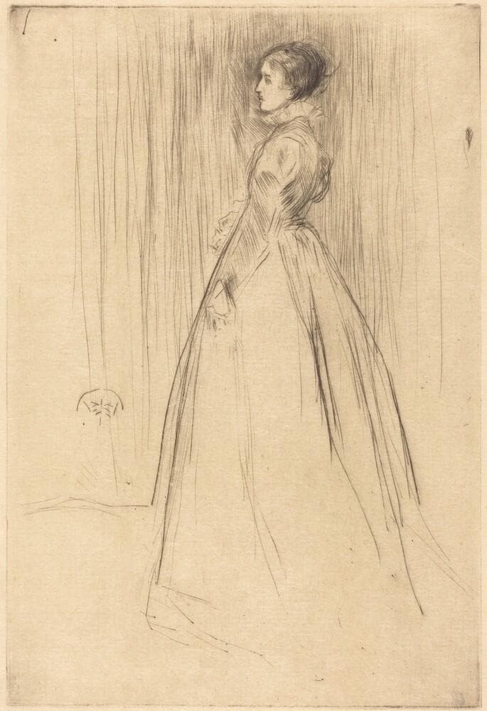 The Velvet Dress — James Abbott McNeill Whistler