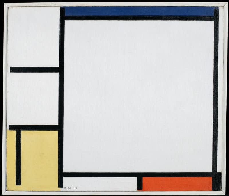 Composition with Blue, Red, Yellow, and Black — Piet Mondrian