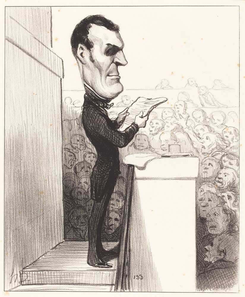 M.L.P.F. Esquirou de Parieu — Honoré Daumier