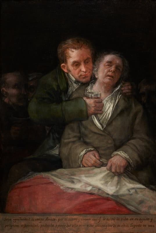 Self-Portrait with Dr. Arrieta — Francisco Goya