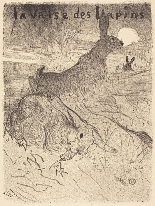 La valse des lapins — Henri de Toulouse-Lautrec