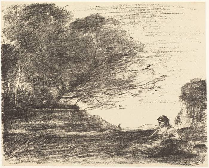 Sappho (Sapho) — Jean-Baptiste-Camille Corot