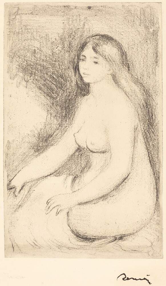 Seated Bather (Baigneuse assise) — Pierre-Auguste Renoir
