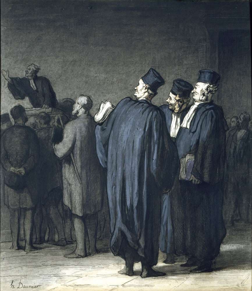 The Lawyers — Honoré Daumier