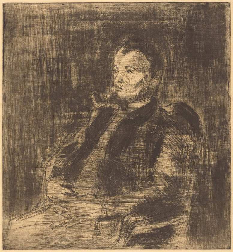 Paul Signac (Portrait de Paul Signac) — Camille Pissarro