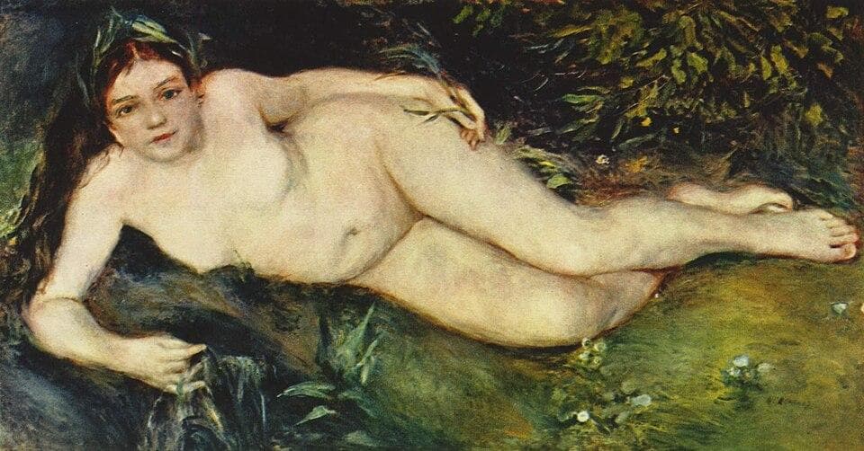 A Nymph by a Stream — Pierre-Auguste Renoir