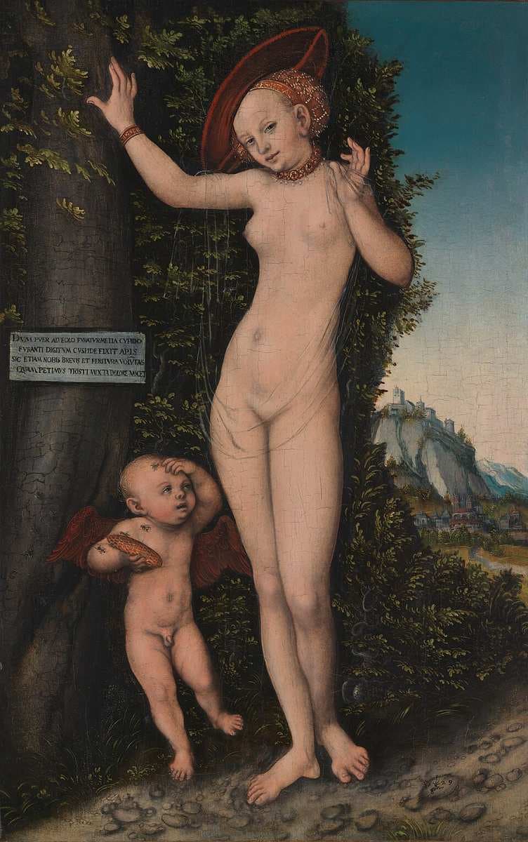 Cupid complaining to Venus — Lucas Cranach the Elder
