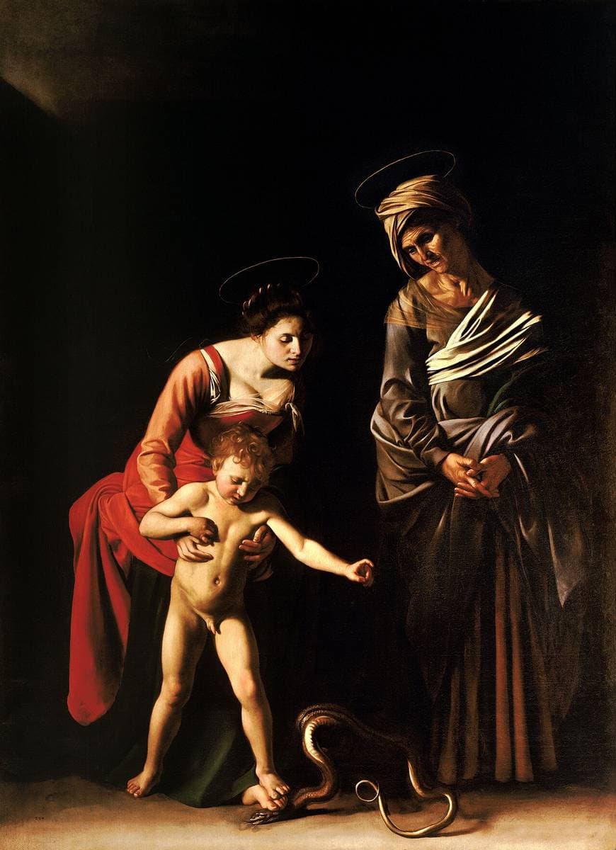 Madonna and Child with Saint Anne (Madonna dei Palafrenieri) — Caravaggio
