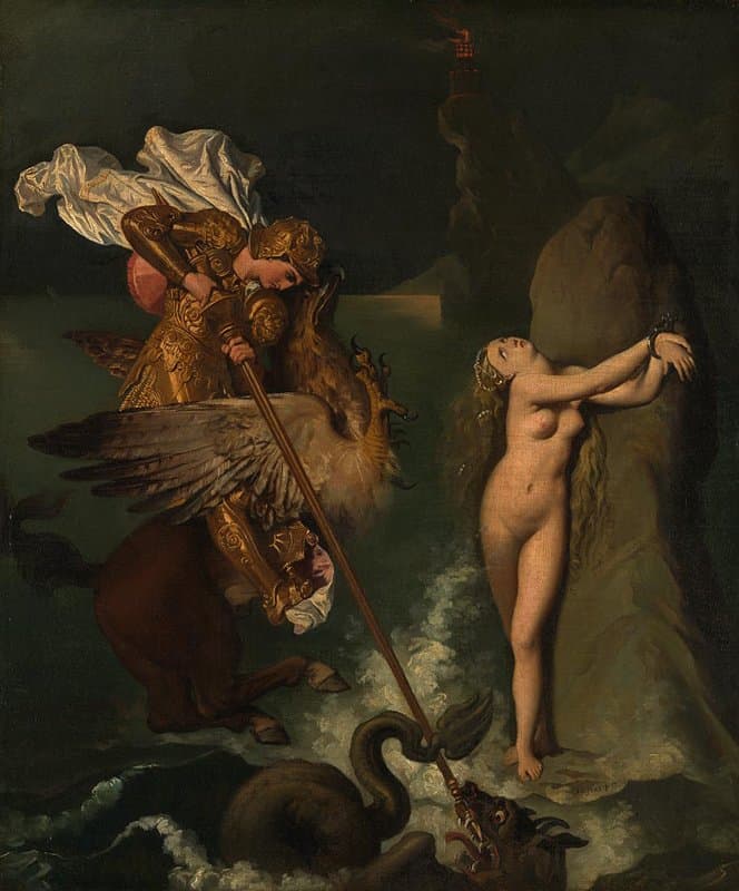 Angelica saved by Ruggiero — Jean-Auguste-Dominique Ingres