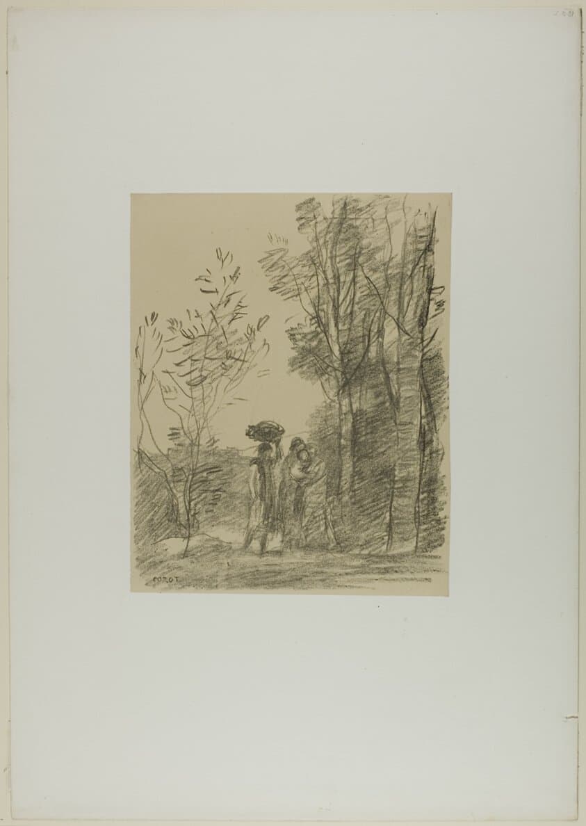 The Meeting in the Woods — Jean-Baptiste-Camille Corot