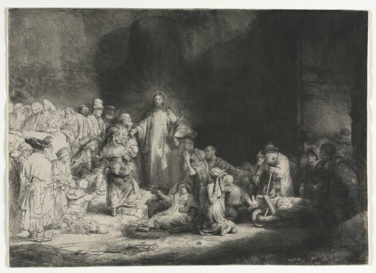 The Hundred Guilder Print — Rembrandt van Rijn
