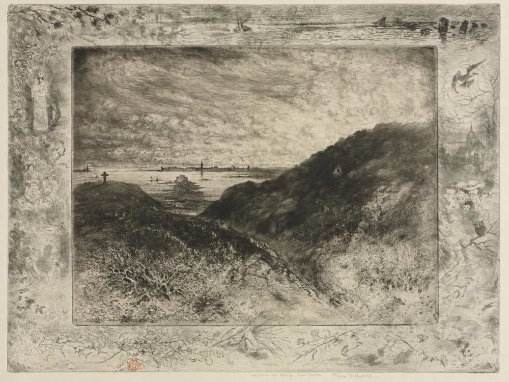 The Cliff: Bay of Saint-Malo — Félix-Hilaire Buhot