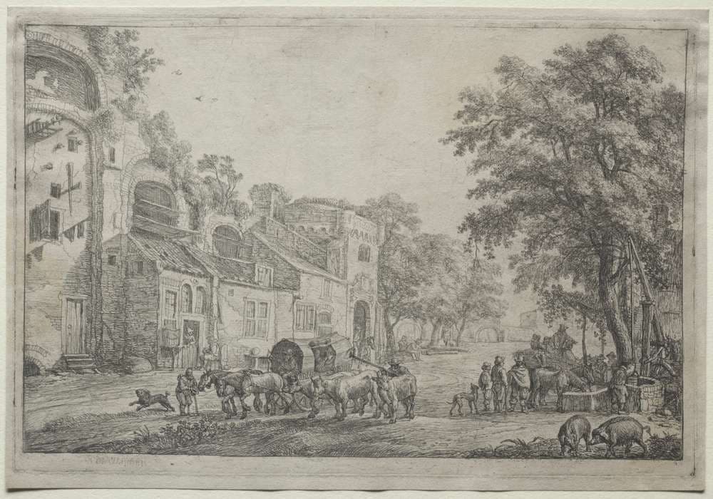 The Approach to a Village — Simon de Vlieger