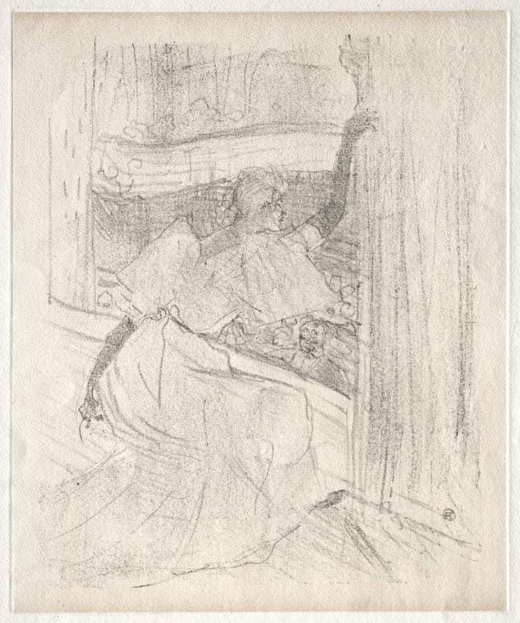 Yvette Guilbert: Saluant le public — Henri de Toulouse-Lautrec