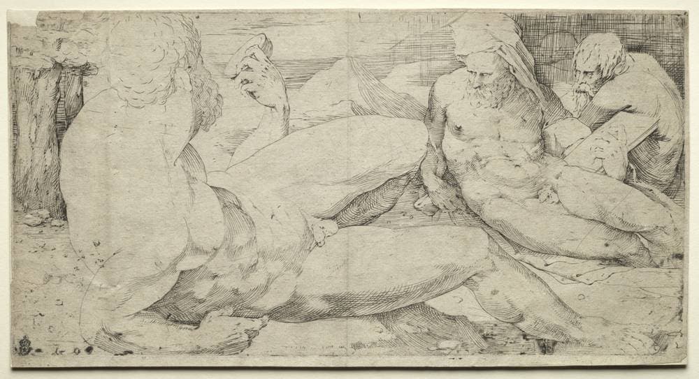Three Male Nudes — Domenico di Pace Beccafumi