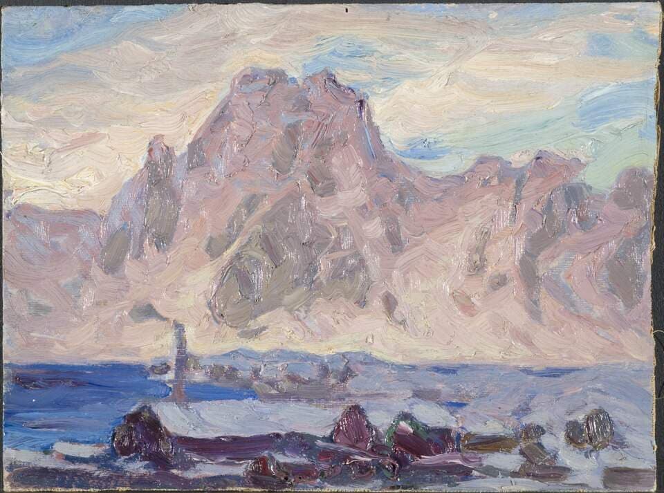 Lofoten in Violet. Study — Anna Boberg