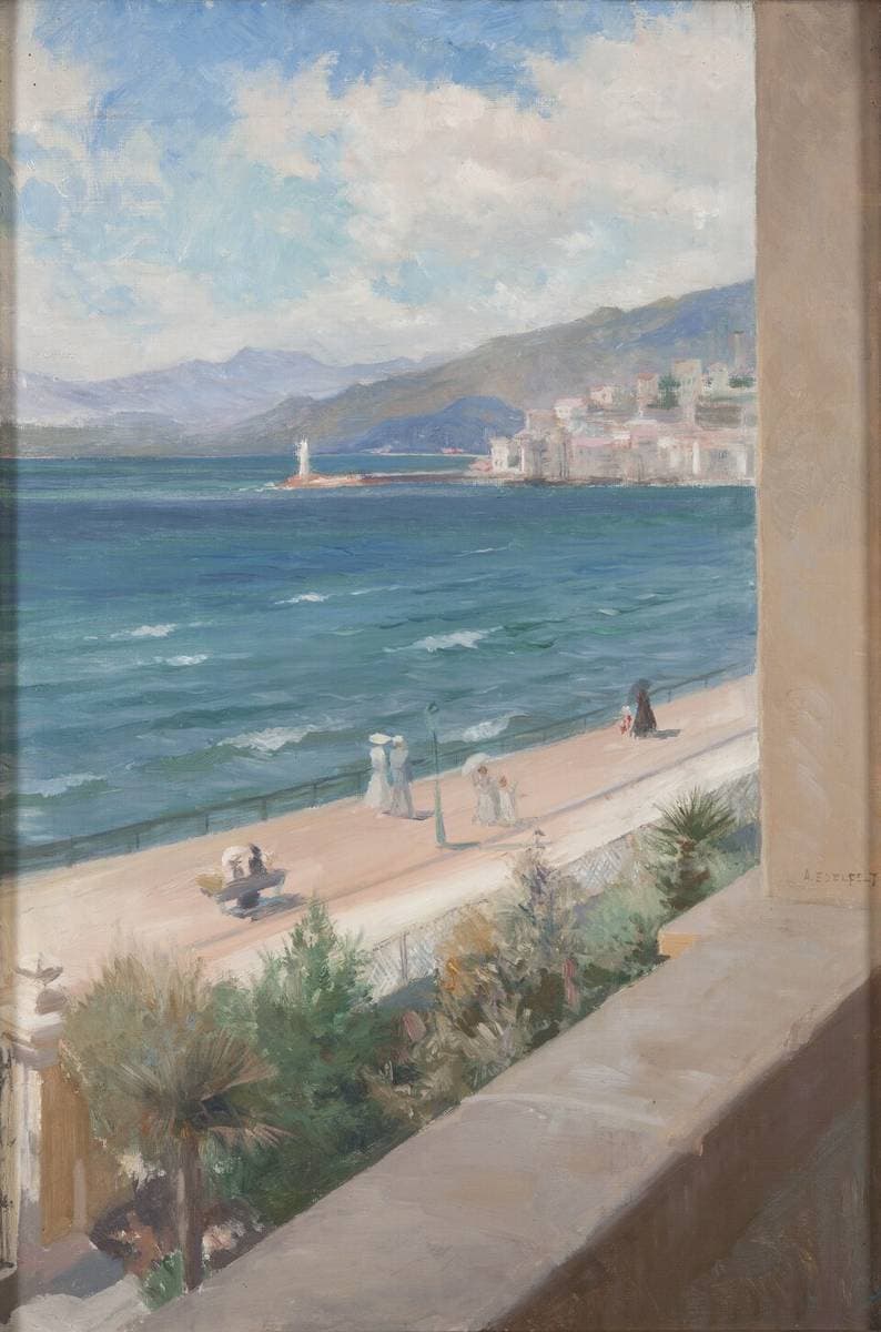 From my Window in Cannes — Albert Edelfelt