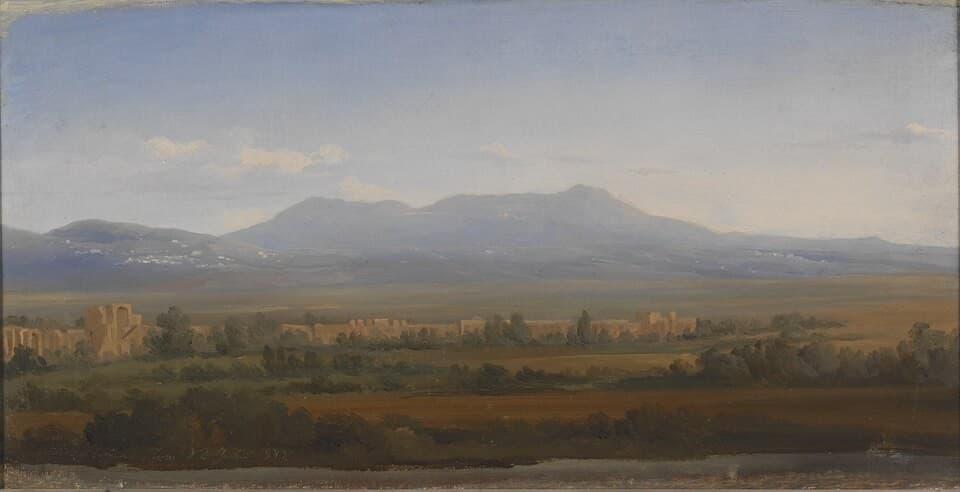 View from the Alban Hills. Study — Gustaf Wilhelm Palm