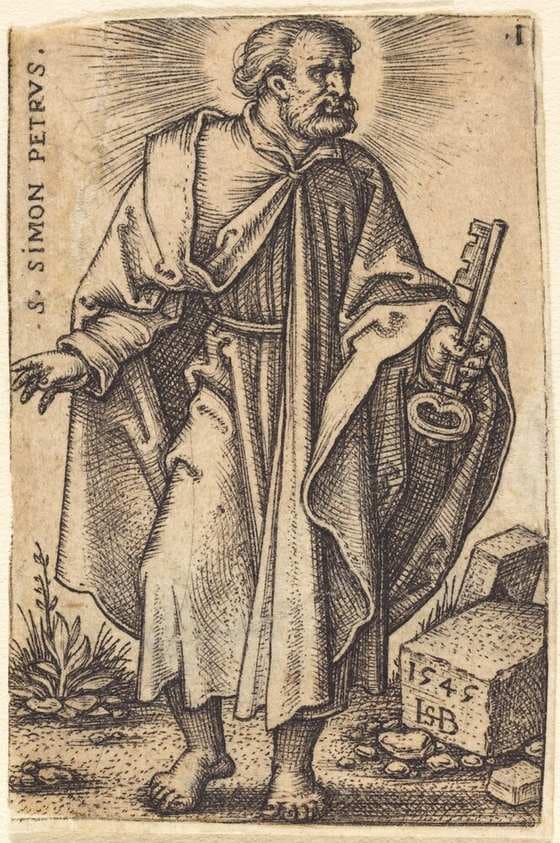 Saint Peter — Sebald Beham