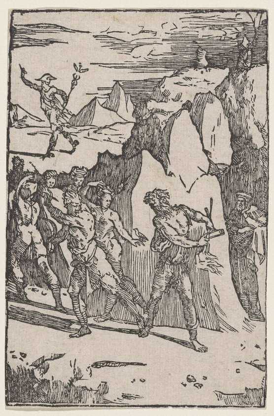 The Metals Fleeing from Vulcan — Domenico di Pace Beccafumi