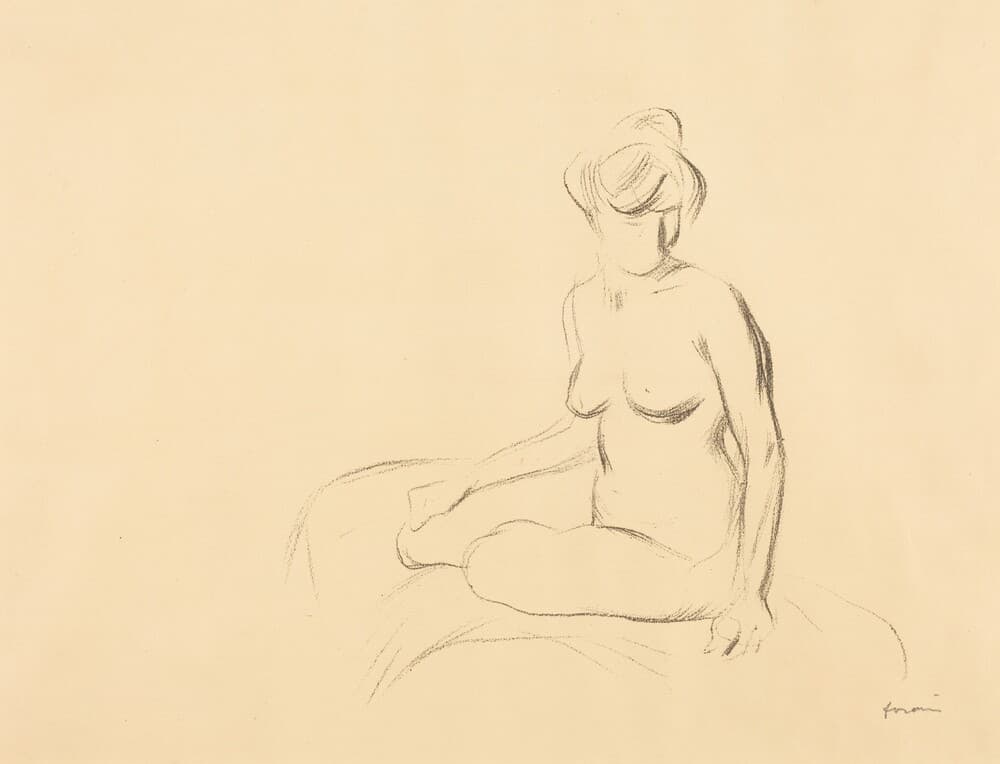 Etude de femme nue, les bras abaissés (Study of a Nude Woman, with Lowered Arms) — Jean-Louis Forain