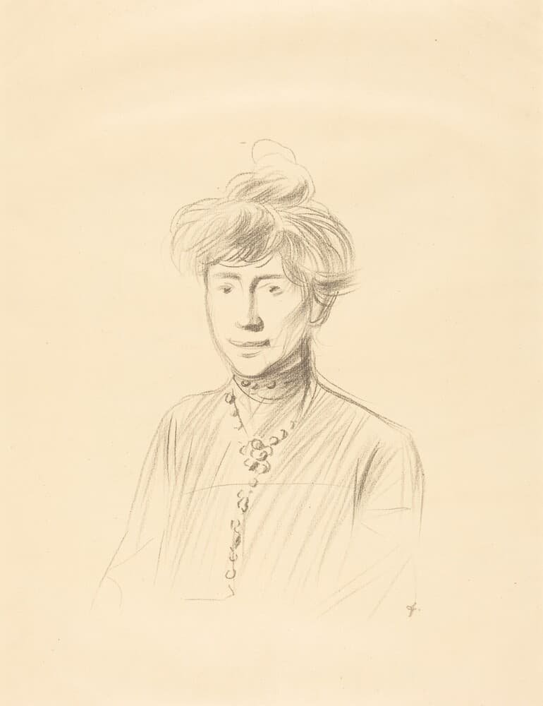 Etude de femme, en buste de face (Study of a Woman, Half-Length Facing Front) — Jean-Louis Forain