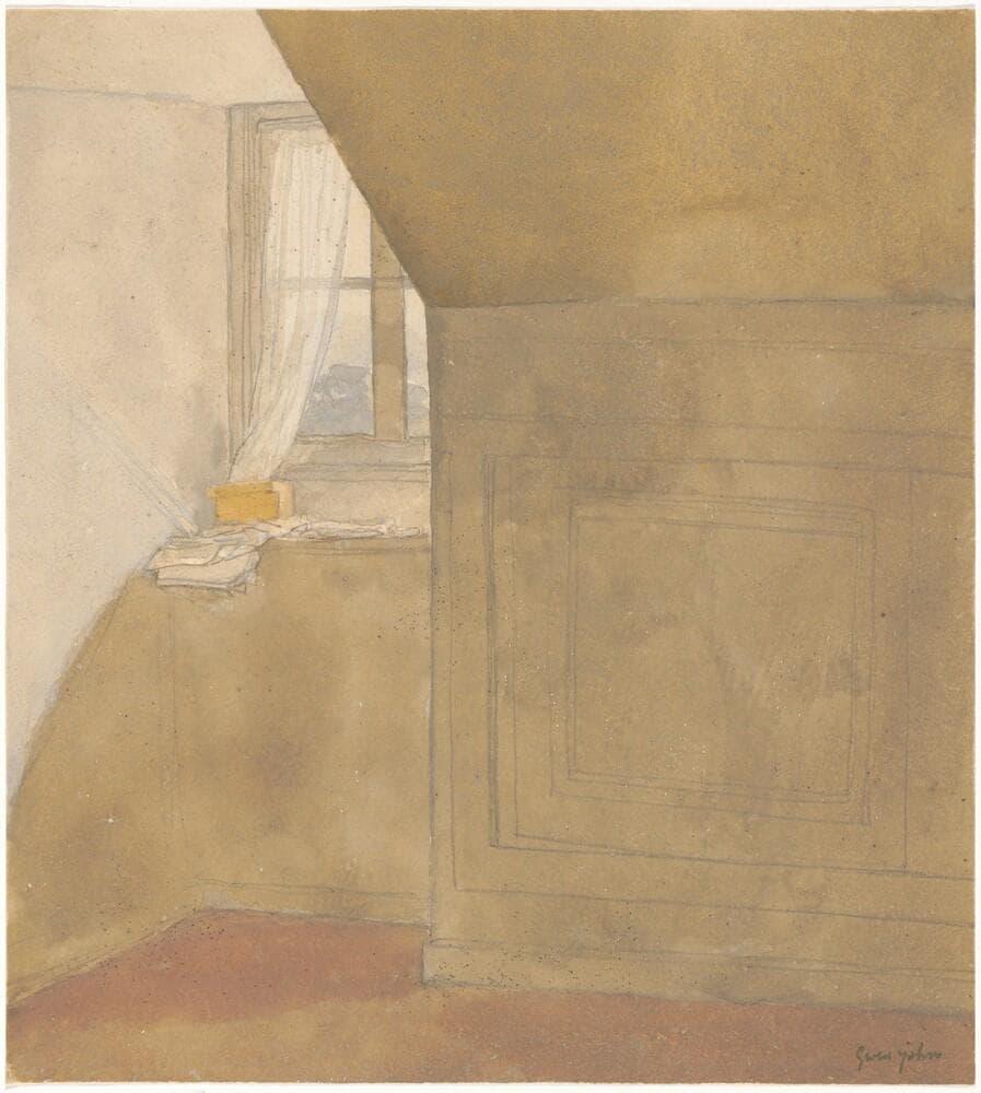 A Corner of the Artist's Room, Rue Terre Neuve, Meudon — Gwen John