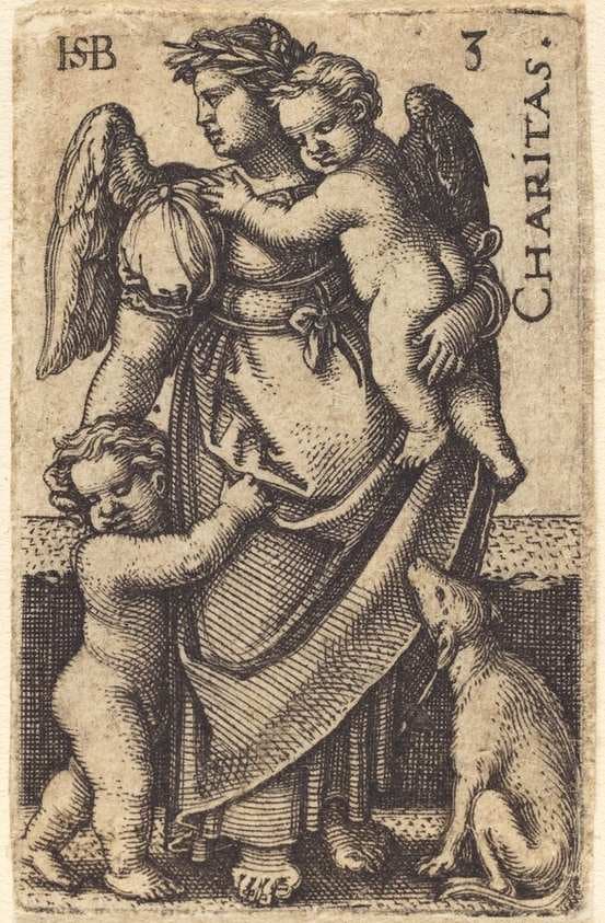 Charitas (Charity) — Sebald Beham