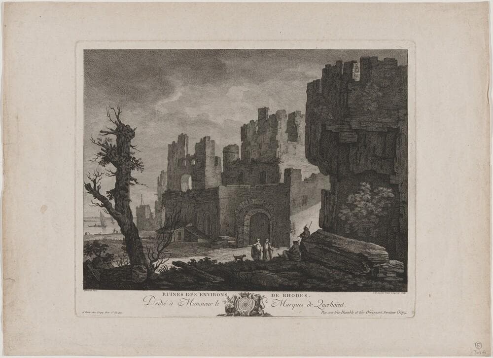 Ruines des environs de Rhodes — Catherine Elisabeth Lempereur