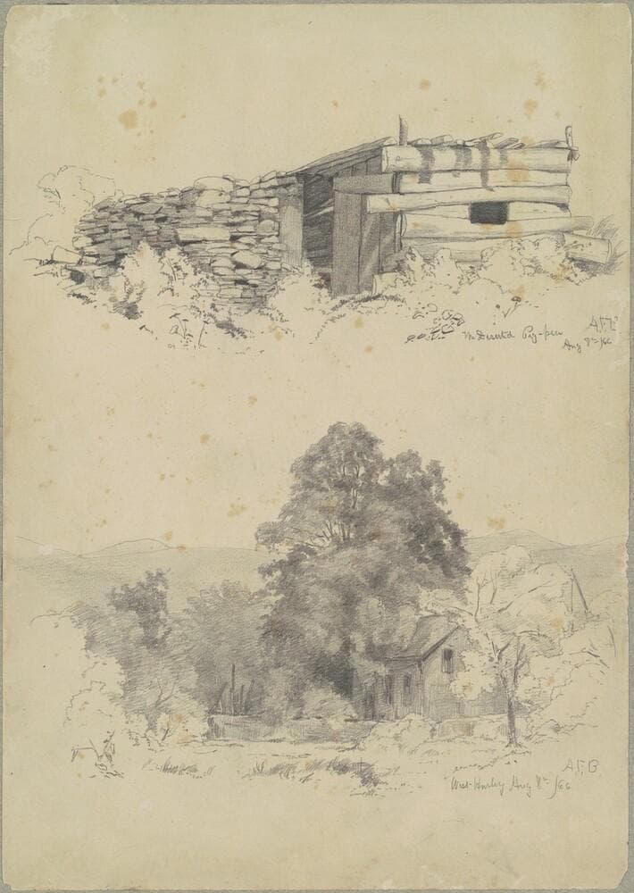 The Deserted Pigpen; and West Hurley — Andrew Fisher Bunner