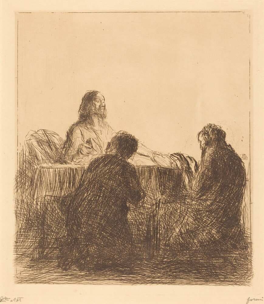 La fraction du pain (The Breaking of the Bread) — Jean-Louis Forain