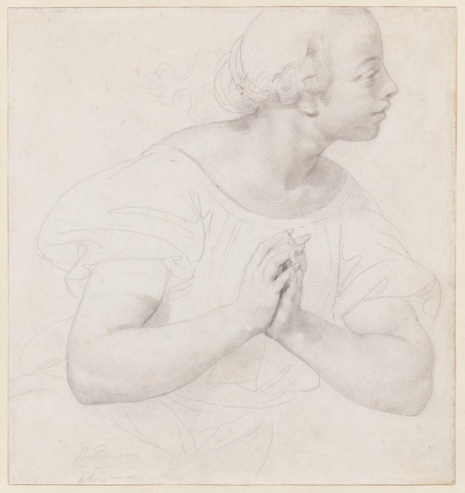 Study of an Angel — Eugène Devéria