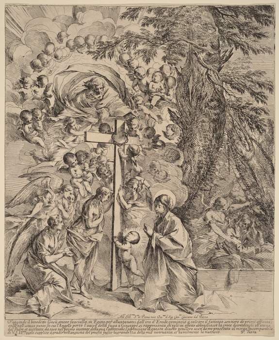 The Infant Christ Embracing the Cross (The Dream of Joseph) — Pietro Testa