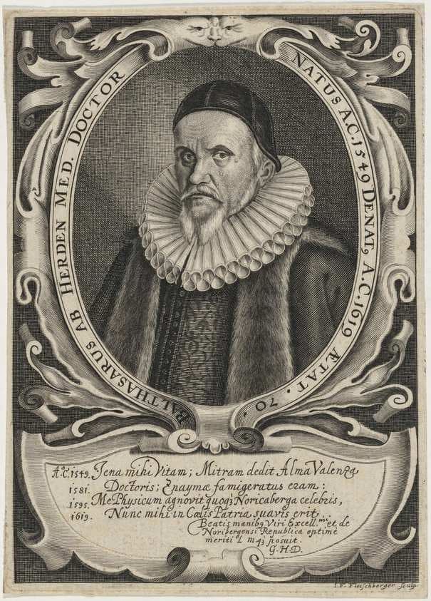 Balthasarus ab Herden Med. Doctor — Johann Friedrich Fleischberger