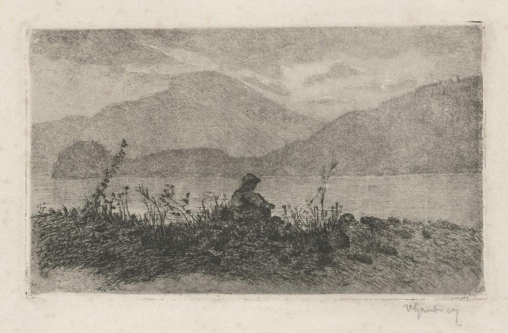 A May Evening at Lierna, 2 — Vittore Grubicy