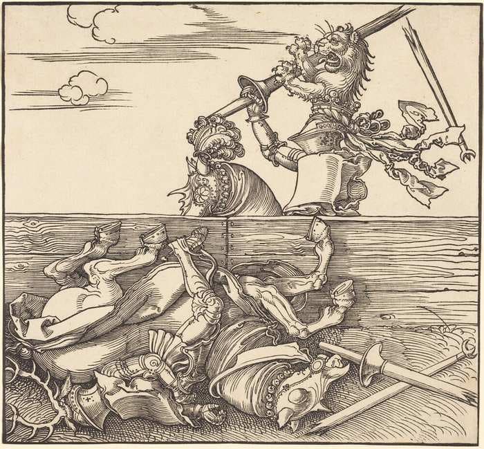 Italian Joust of Peace — Albrecht Dürer