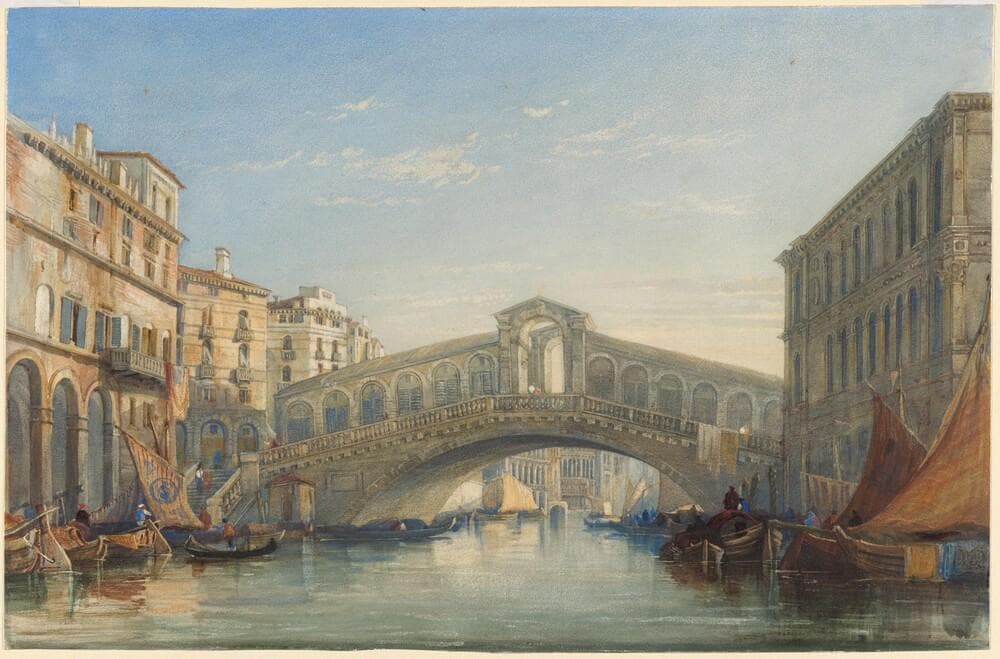 The Rialto Bridge, Venice — William James Müller