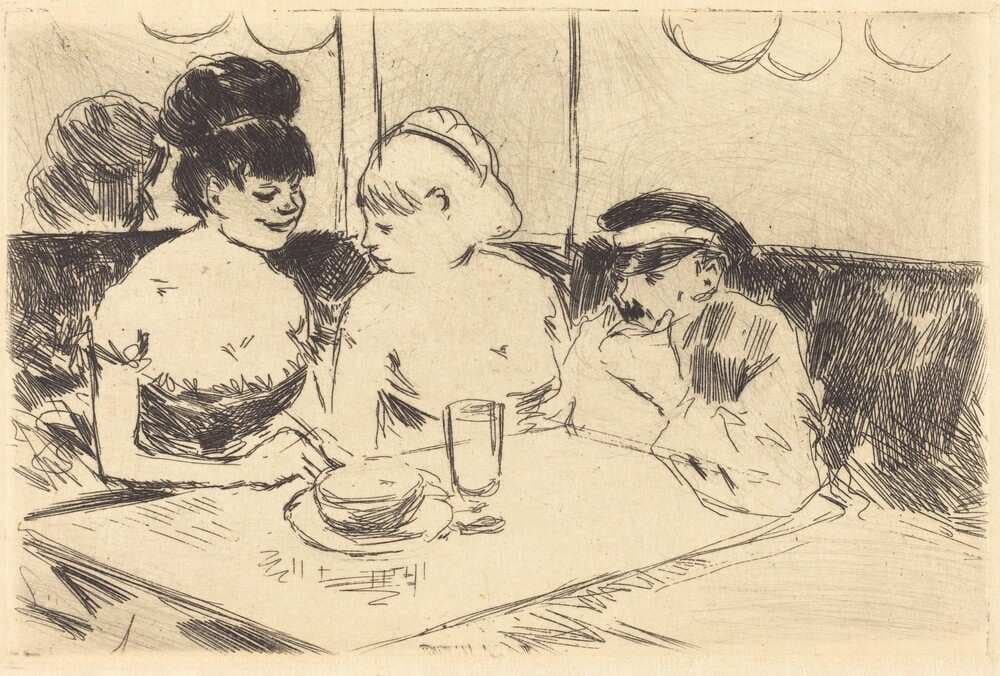 Maison close (planche refusée) (Bordello) (refused plate) — Jean-Louis Forain