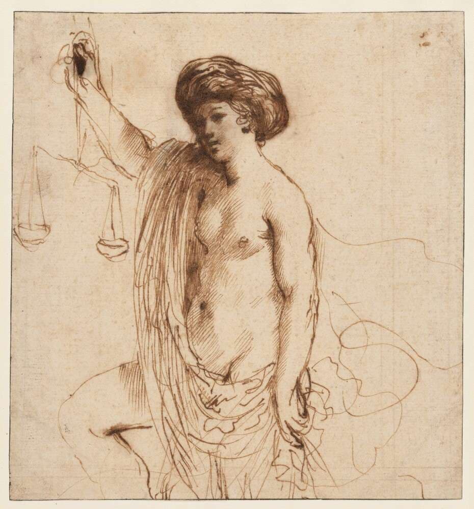 Personification of Justice — Guercino