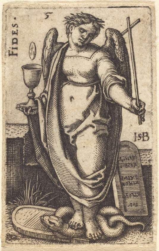 Fides (Faith) — Sebald Beham