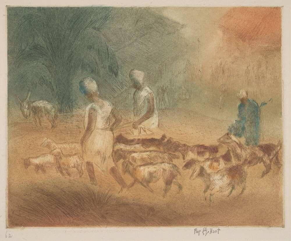 Bringing Goats to Market — George Overbury (Pop) Hart