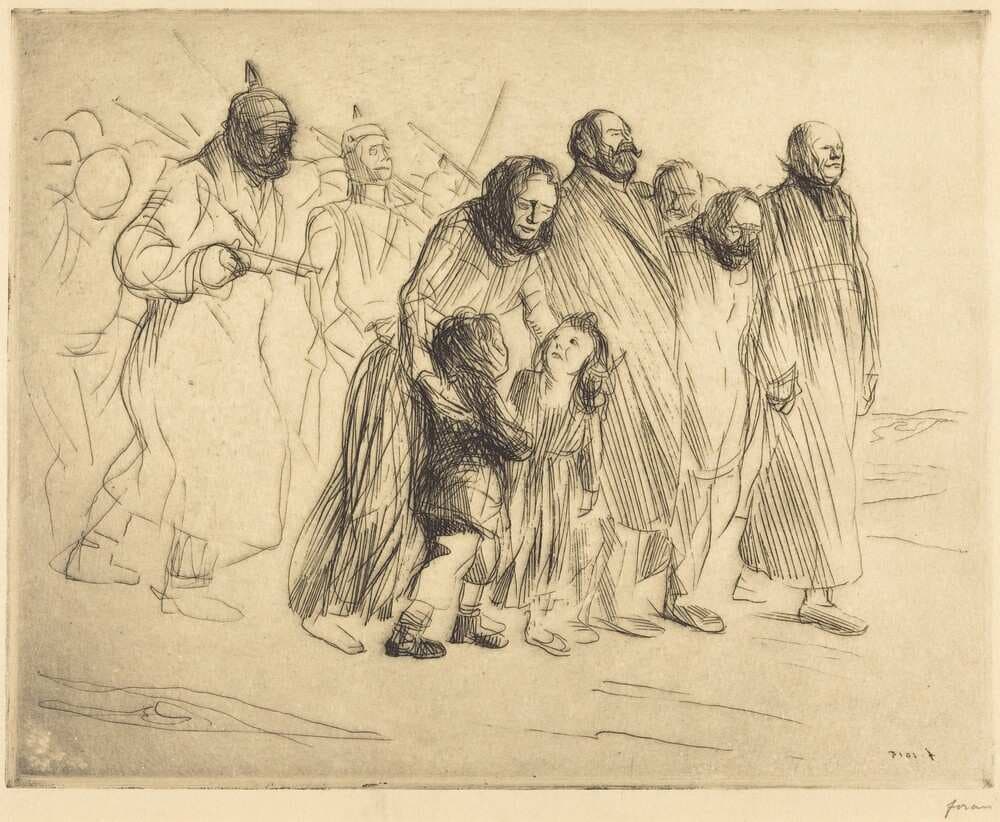 Les notables (petite planche) (The Notables) (small plate) — Jean-Louis Forain