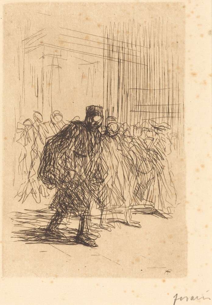 Les couloirs du Palais (The Corridors of the Palace of Justice) — Jean-Louis Forain