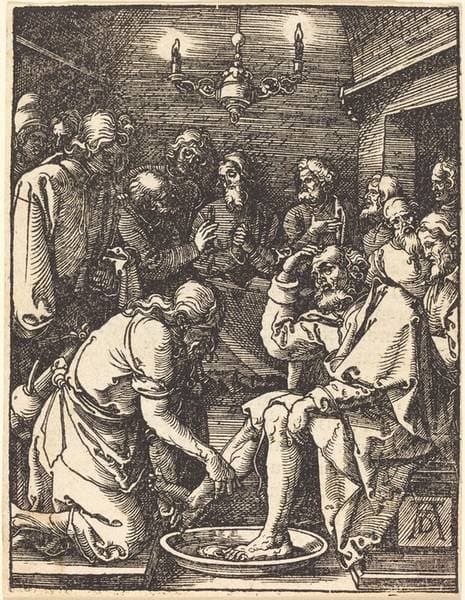 Christ Washing the Feet of the Disciples — Albrecht Dürer