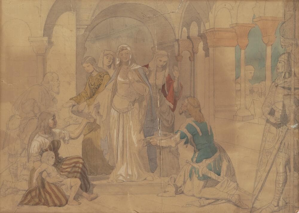 Study of Courtesans — Emanuel Leutze